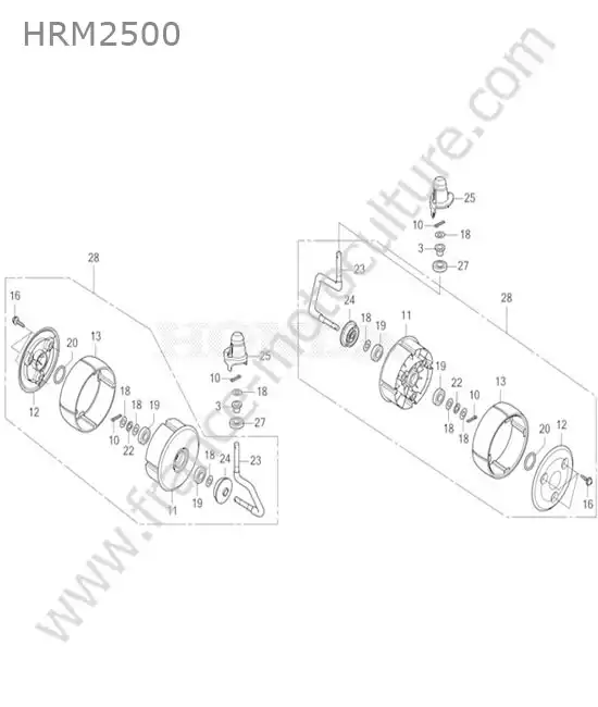 Roue avant HONDA HRM2500