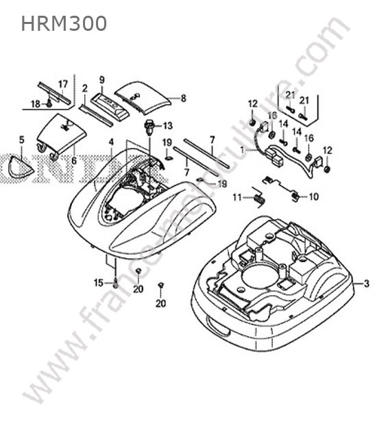 Coque HONDA HRM300
