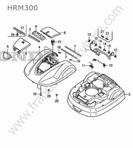 HONDA - HRM300 : Coque