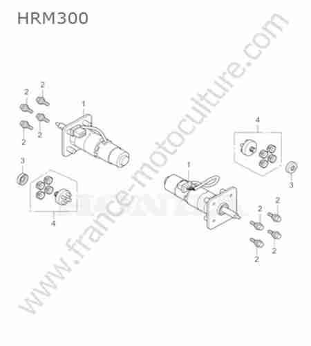HONDA - HRM300 : Moteur roue