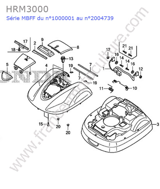 Coque HONDA HRM3000
