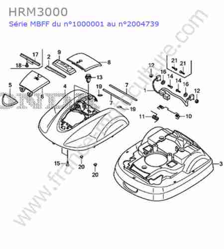 HONDA - HRM3000 : Coque