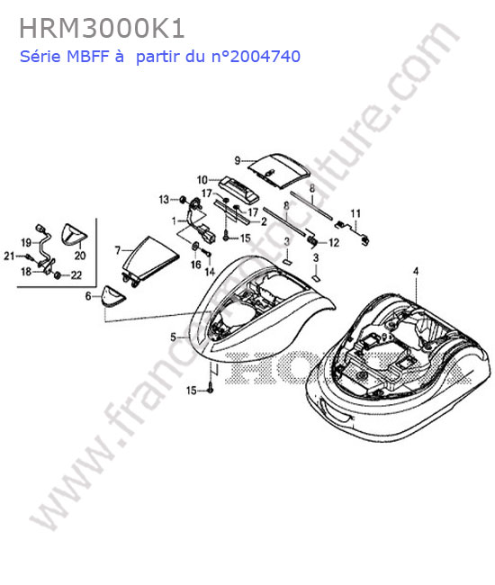 Coque HONDA HRM3000K1