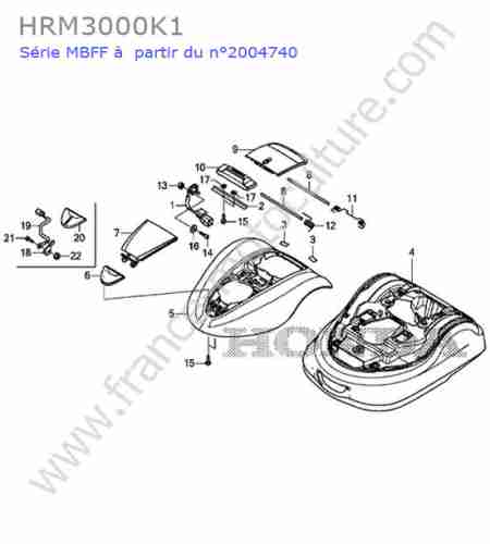 HONDA - HRM3000K1 : Coque