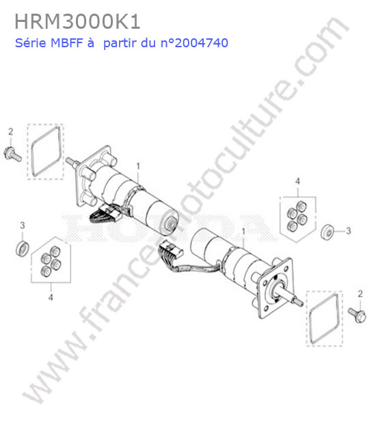 Moteur roues HONDA HRM3000K1