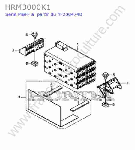 HONDA - HRM3000K1 : Batterie