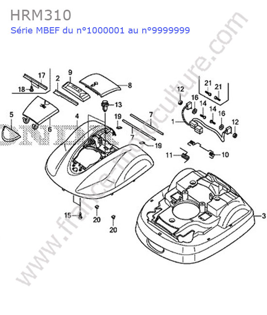 Coque HONDA HRM310