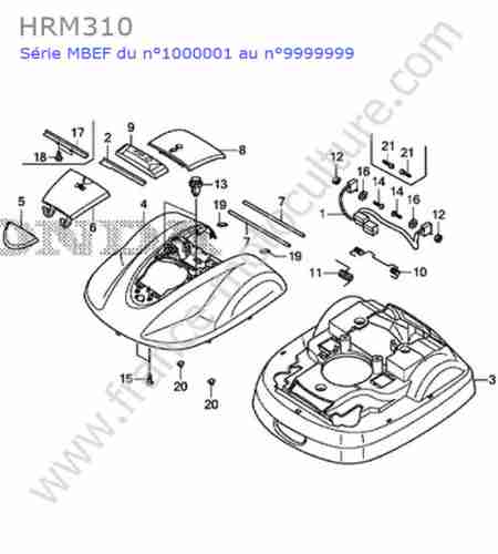 HONDA - HRM310 : Coque