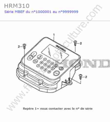 HONDA - HRM310 : Clavier