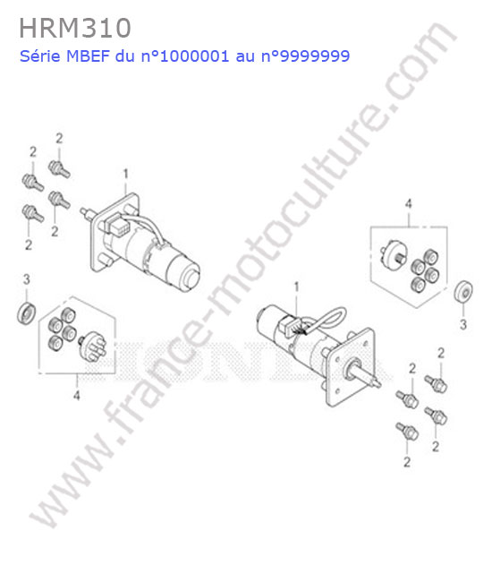 Moteur roue HONDA HRM310