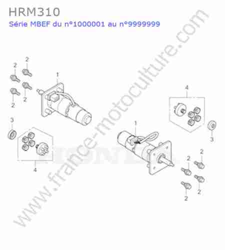 HONDA - HRM310 : Moteur roue