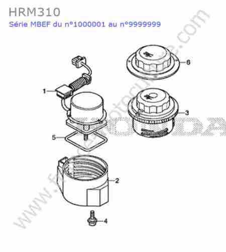 HONDA - HRM310 : Moteur roue