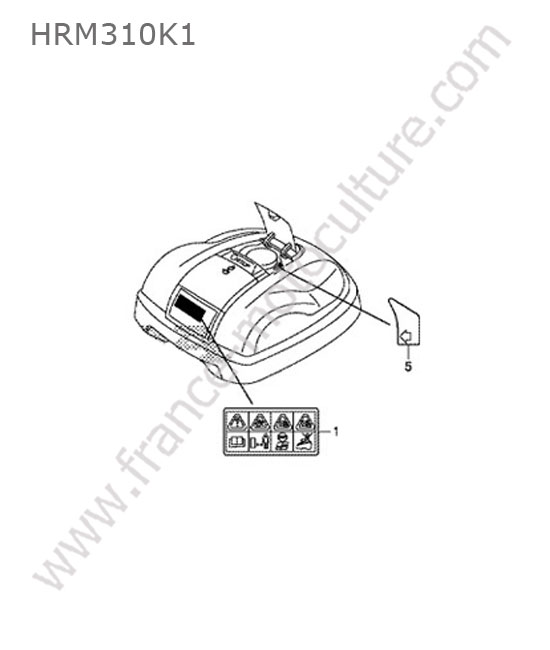 Etiquettes HONDA HRM310K1
