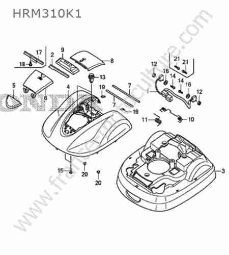 HONDA - HRM310K1 : Coque