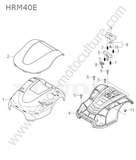 Coque HONDA HRM40