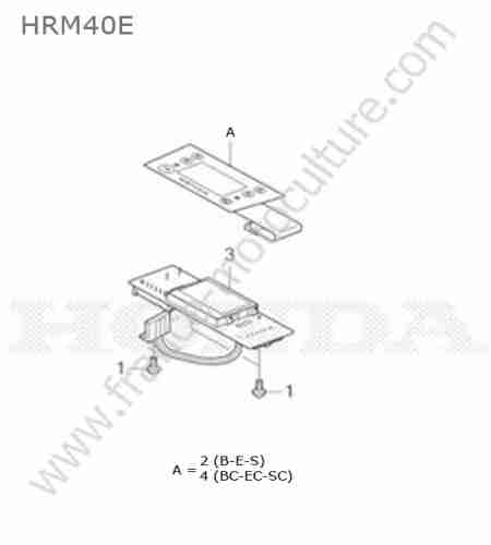 HONDA - HRM40 : Clavier / ecran