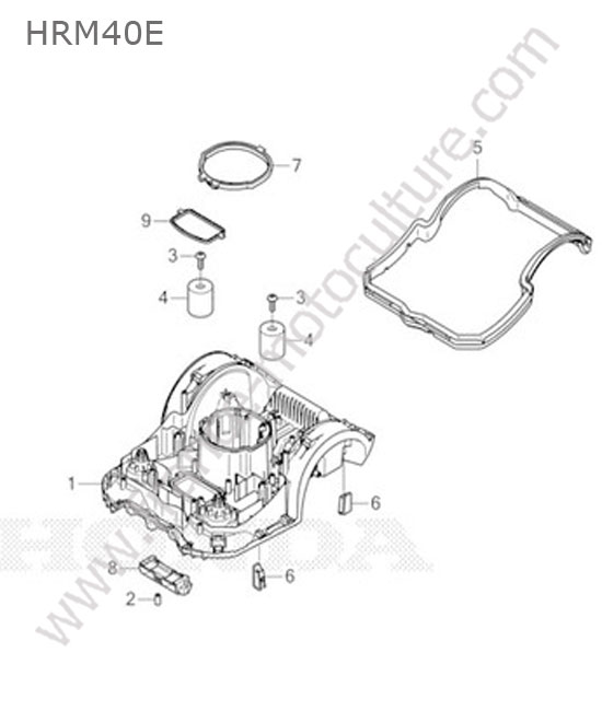 Chassis inferieur HONDA HRM40