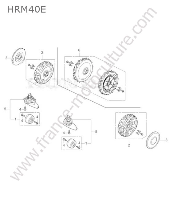 Roues HONDA HRM40