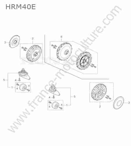 HONDA - HRM40 : Roues