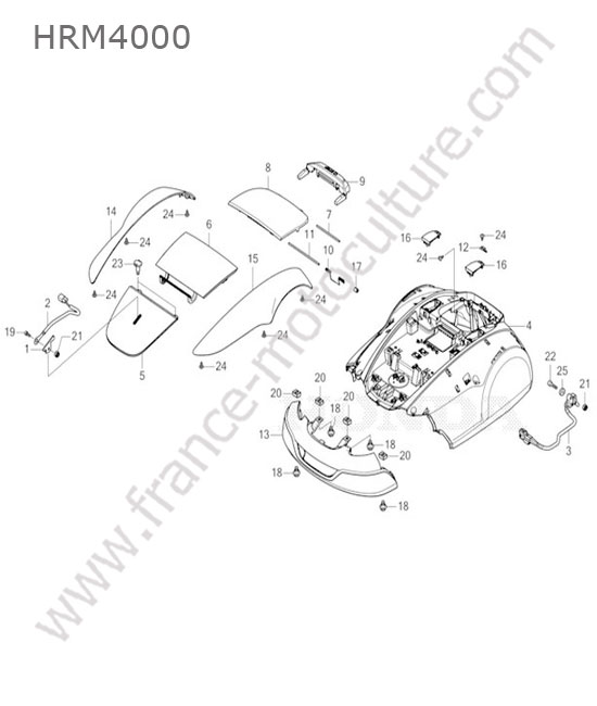 Coque HONDA HRM4000