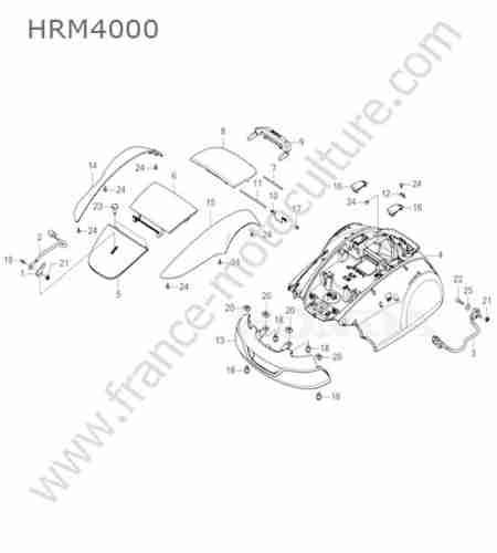 HONDA - HRM4000 : Coque