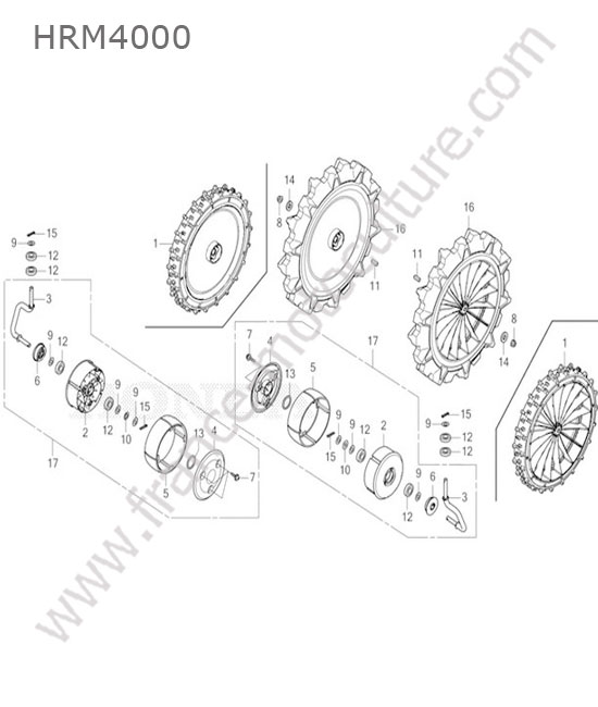 Roues HONDA HRM4000