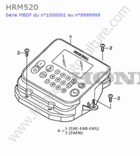 HONDA - HRM520 : Clavier