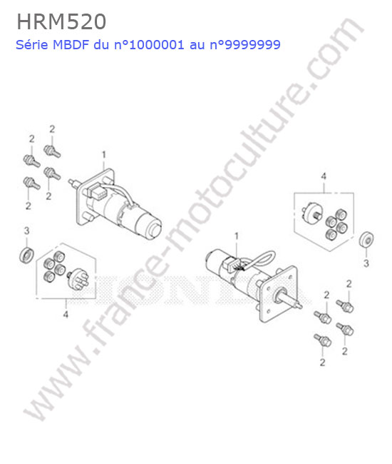 Moteur roue HONDA HRM520