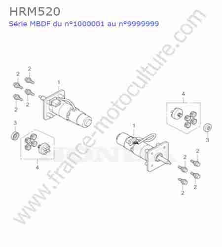 HONDA - HRM520 : Moteur roue