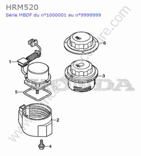 HONDA - HRM520 : Moteur coupe