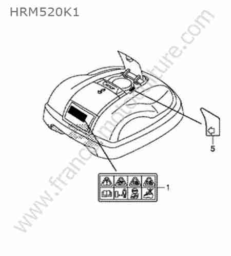 HONDA - HRM520K1 : Etiquettes