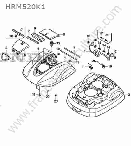 HONDA - HRM520K1 : Coque