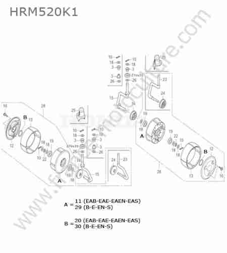 HONDA - HRM520K1 : Roue avant
