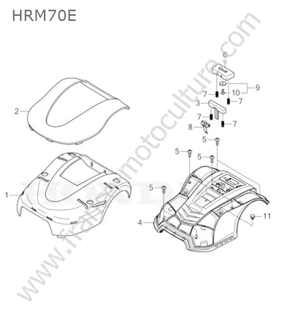Coque HONDA HRM70