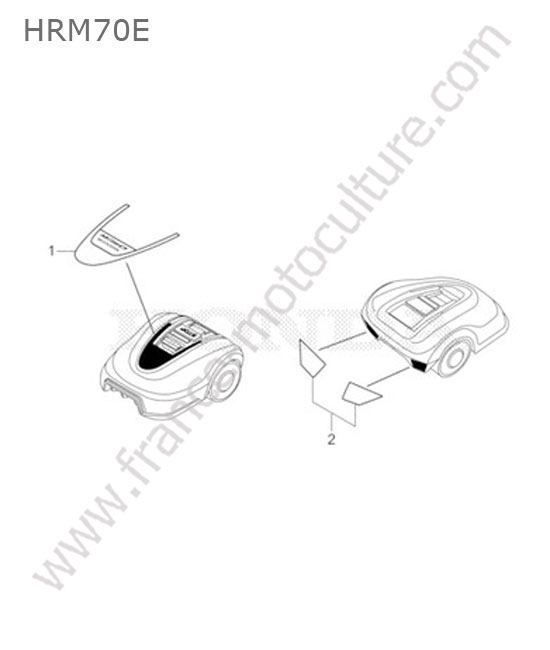 Etiquettes HONDA HRM70