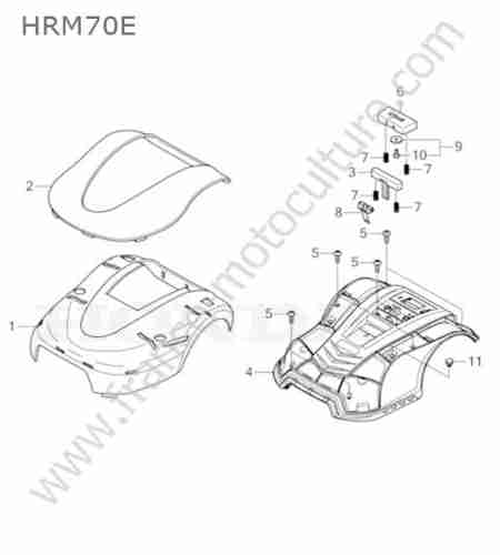 HONDA - HRM70 : Coque