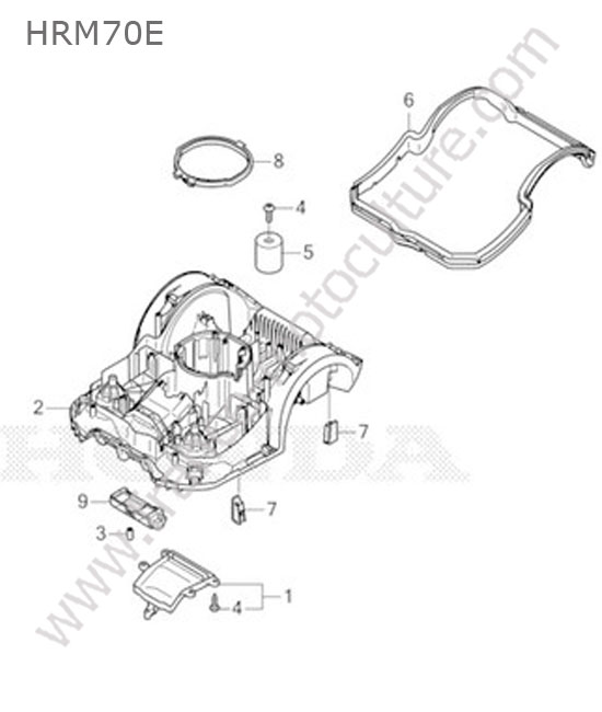 Chassis inferieur HONDA HRM70