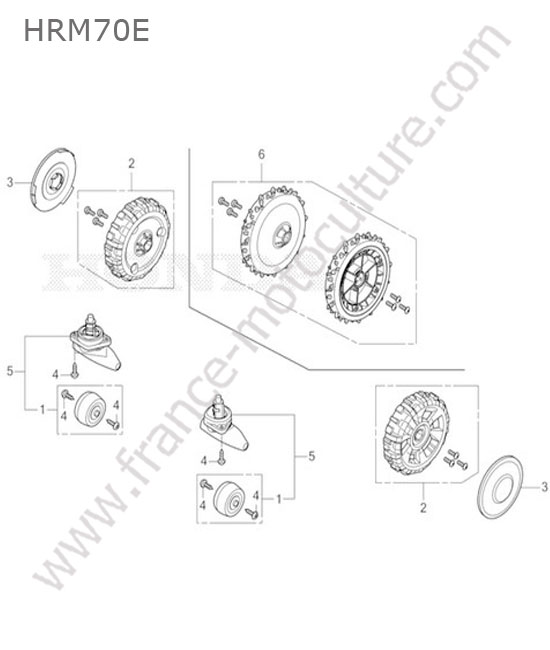 Roues HONDA HRM70
