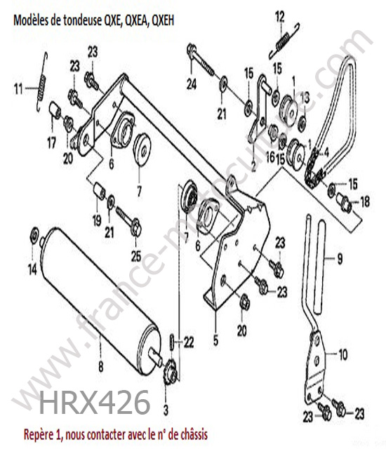 Rouleau (qxe) HONDA HRX426