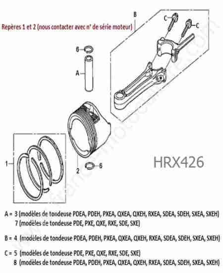 HONDA - HRX426 : Piston