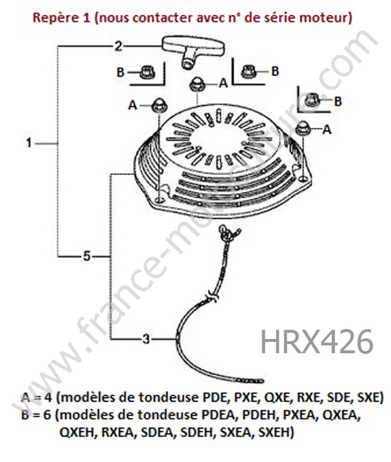 Lanceur HONDA HRX426