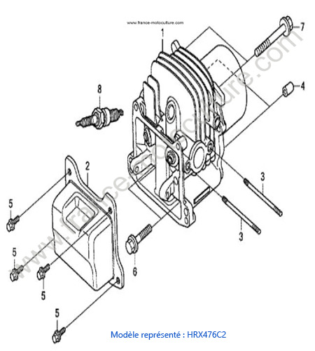 Pi ces D tach es Tondeuses HONDA HRX476 vues clat es Documentation 