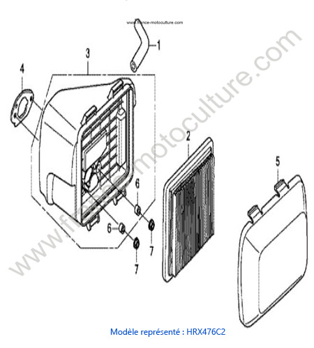 Filtre air - C2 HONDA HRX476