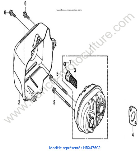 Silencieux - C2 HONDA HRX476
