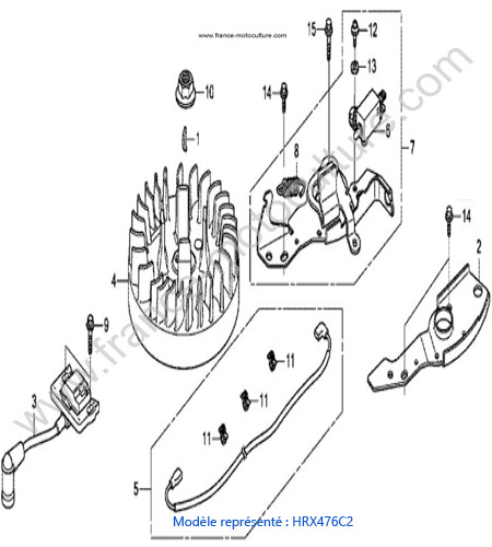 Volant moteur - C2 HONDA HRX476