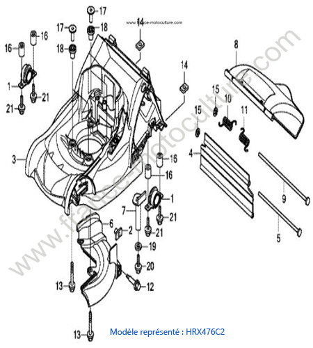 Carter tondeuse 2 - C2 HONDA HRX476