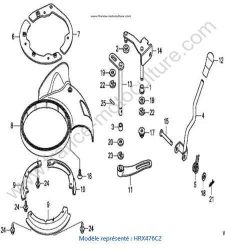 Obturateur - C2 HONDA HRX476