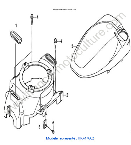 Carter ventilateur - C2 HONDA HRX476