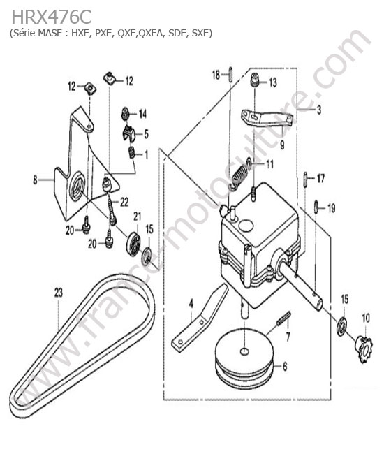 Transmission HONDA HRX476C