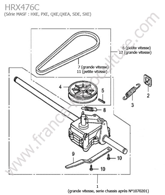 Transmission (1070201) HONDA HRX476C